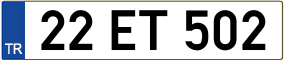 Truck License Plate